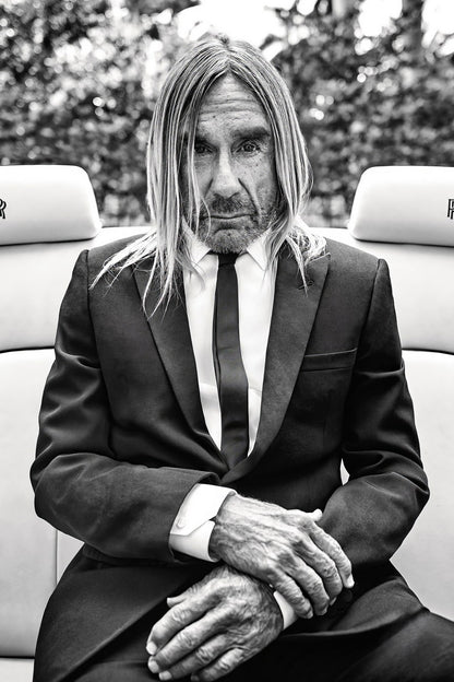 Iggy Pop Modern Photo Poster Punk Rock Icon Legendary Music Artist Print