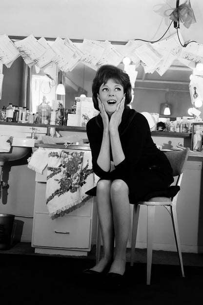 Maggie Smith Dressing Room Photo Poster Classic Actress Vintage 1960s Wall Art Print