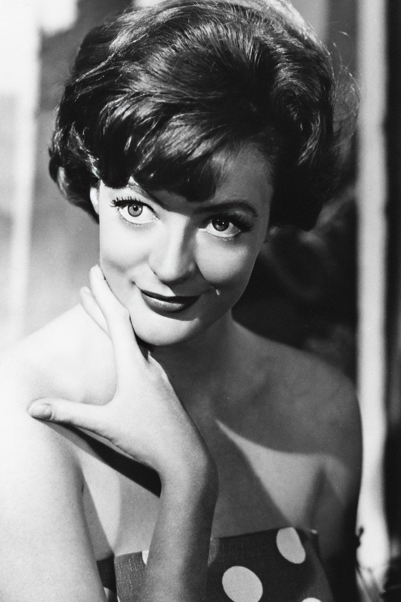 Maggie Smith Black And White Portrait Poster Timeless 1960s Hollywood Actress Wall Art Print