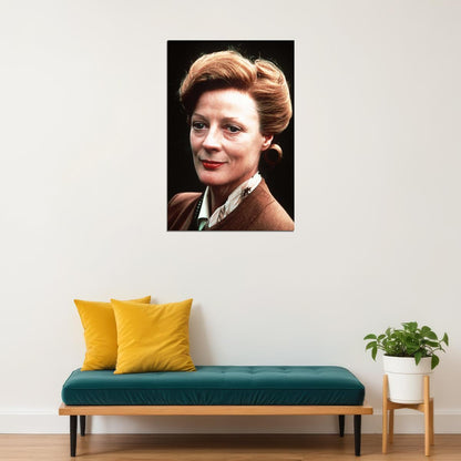 Maggie Smith Color Portrait Poster 1970s Legendary Actress Wall Art Photo Print