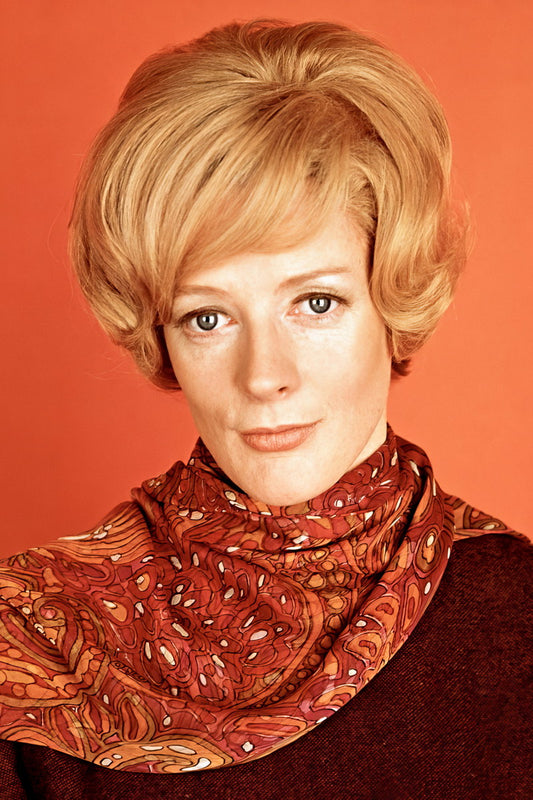 Maggie Smith 1970s Retro Color Photo Poster Vintage Actress Timeless Hollywood Icon Print