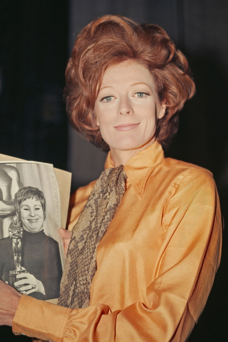 Maggie Smith Classic Actress Photo Poster 1980s Elegant Hollywood Star Wall Art Print