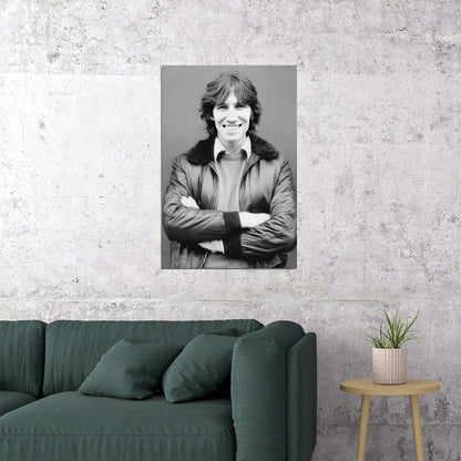 Roger Waters Portrait Poster Legendary Musician Photo Print Classic Rock Band Frontman Wall Art Old Hollywood Aesthetic Wall Decor