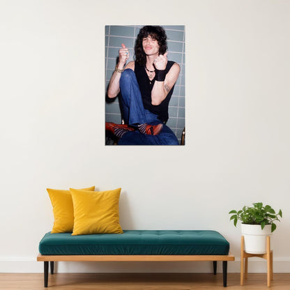 Steven Tyler Aerosmith 1978 Poster Classic Music Rock Star 70s Iconic Music Band Wall Art Print Old Hollywood Aesthetic Wall Decor