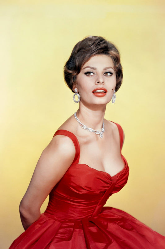 Sophia Loren Classic Hollywood Portrait Poster 1960s Vintage Film Star Icon Fashion Icon Actress Wall Art Print Old Hollywood Aesthetic Wall Decor