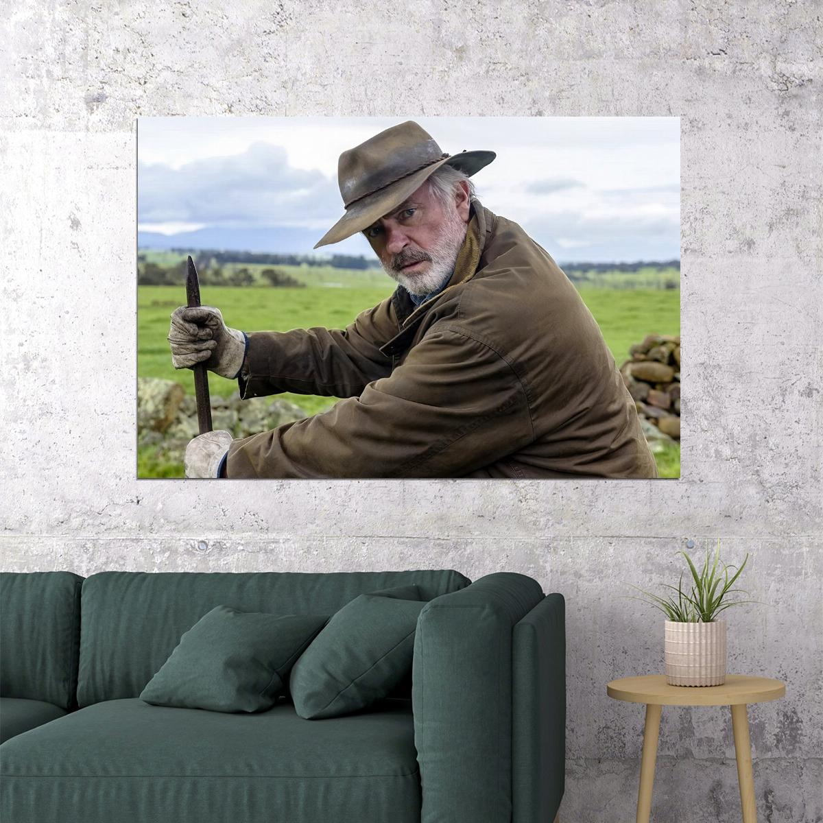 Sam Neill Classic Movie Poster Legendary Actor 1990s Iconic Cinema Star Jurassic Park Fame Wall Art Print Old Hollywood Aesthetic Wall Decor