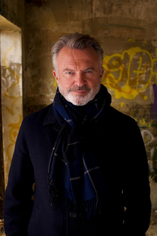 Sam Neill Modern Portrait Poster Recent Photo Legendary Actor Classic Cinema Icon Wall Art Print Old Hollywood Aesthetic Wall Decor