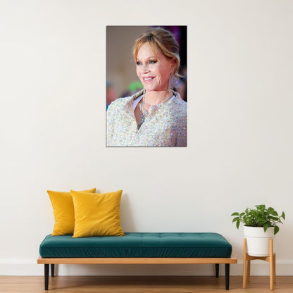 Melanie Griffith Red Carpet Poster Stunning Hollywood Actress Glamour Fashion Icon Wall Art Print Old Hollywood Aesthetic Wall Decor