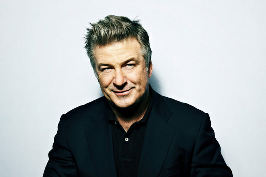 Alec Baldwin Modern Portrait Poster Legendary Actor Recent Photo Classic Hollywood Glamour Wall Art Print Old Hollywood Aesthetic Wall Decor