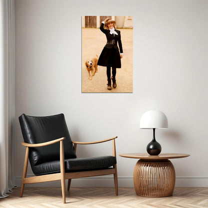 Diane Keaton Modern Portrait Poster Hollywood Legend Fashion Icon Glamorous Style Wall Art Print Old Hollywood Aesthetic Wall Decor