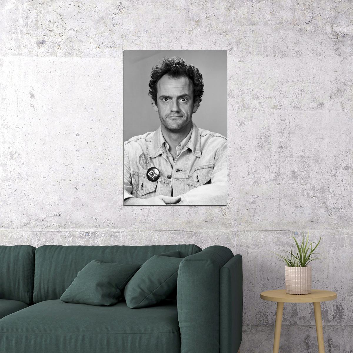 Christopher Lloyd Taxi TV Show Poster Jim Ignatowski Portrait 1970s Black And White Classic Sitcom Star Wall Art Print Old Hollywood Aesthetic Wall Decor