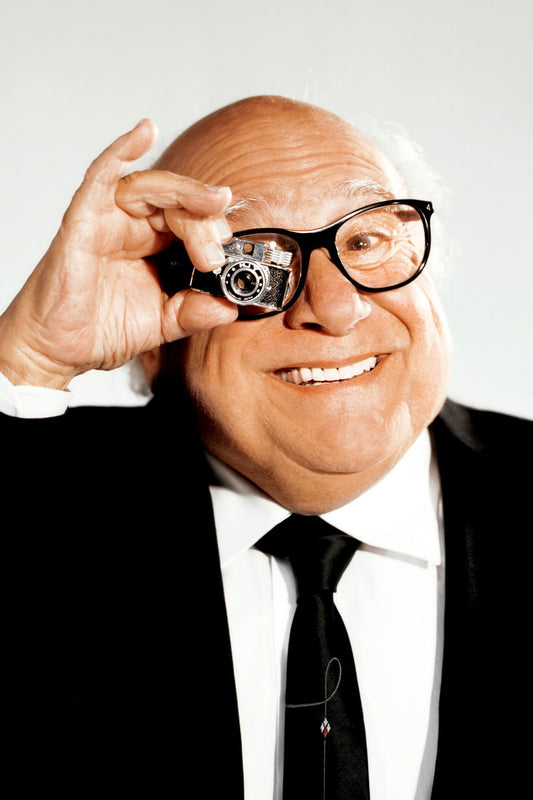 Danny DeVito Playful Portrait Poster Iconic Actor Black And White Fun Hollywood Comedy Legend Wall Art Print Old Hollywood Aesthetic Wall Decor