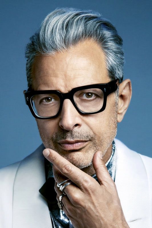 Jeff Goldblum Glamorous Portrait Poster Iconic Actor Elegant Style Classic Hollywood Fashion Look Wall Art Print Old Hollywood Aesthetic Wall Decor