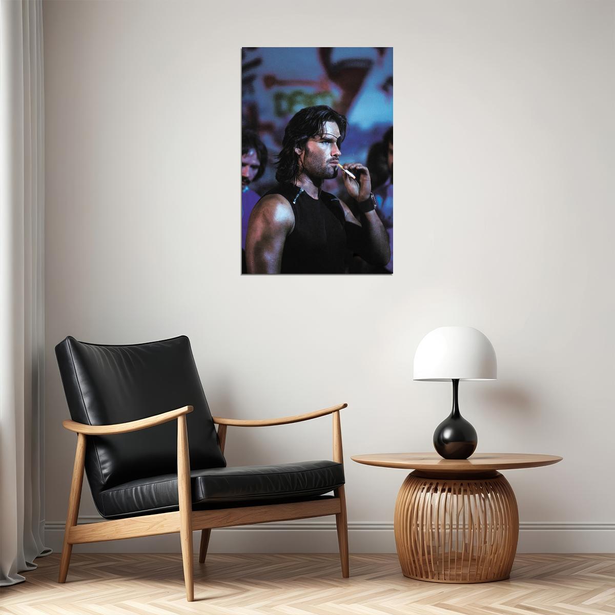 Kurt Russell Escape from New York Movie Poster 1981 Iconic Action Film Snake Plissken Hollywood Wall Art Print Old Hollywood Aesthetic Wall Decor