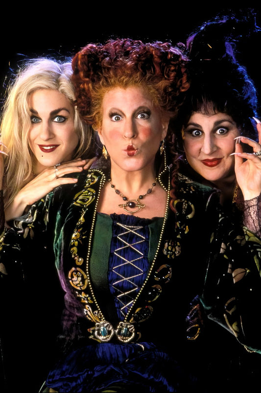 Bette Midler Hocus Pocus Cast Poster Iconic 1993 Comedy Film Halloween Witches Classic Wall Art Print Old Hollywood Aesthetic Wall Decor