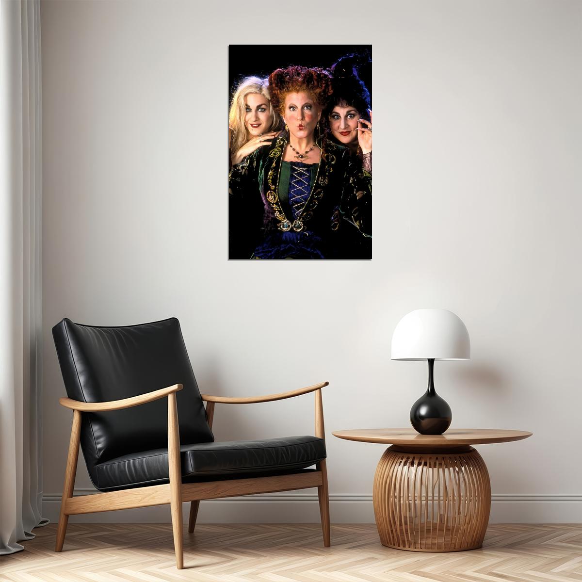 Bette Midler Hocus Pocus Cast Poster Iconic 1993 Comedy Film Halloween Witches Classic Wall Art Print Old Hollywood Aesthetic Wall Decor