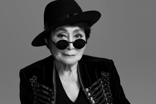 Yoko Ono Modern Portrait Poster Legendary Artist Recent Glamorous Photo Cultural Icon Wall Art Print Old Hollywood Aesthetic Wall Decor