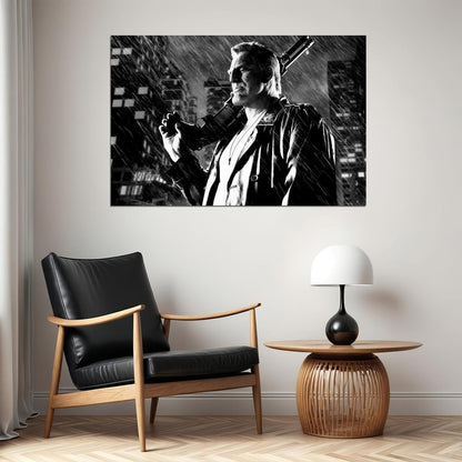 Mickey Rourke Movie Poster 2010 Iconic Comics Villain Whiplash Character Hollywood Actor Wall Art Print Old Hollywood Aesthetic Wall Decor