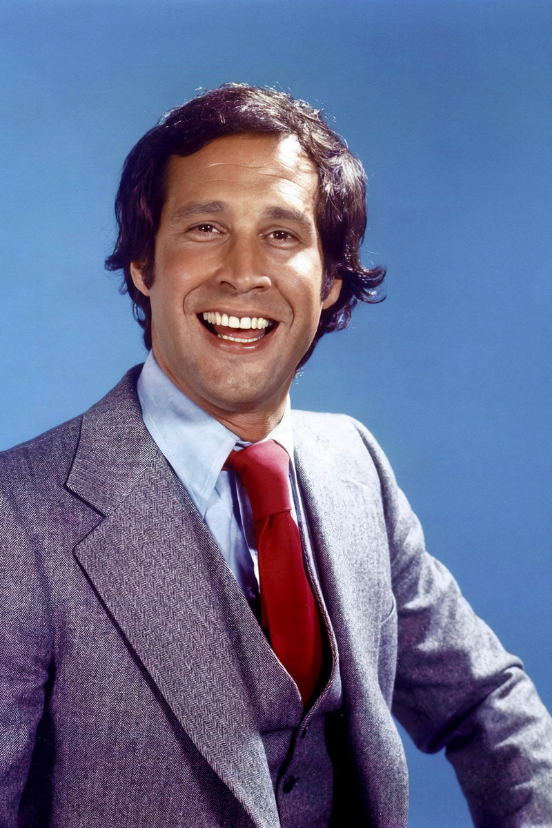 Chevy Chase Classic Portrait Poster 1980s Hollywood Comedy Legend Early Career Wall Art Print Old Hollywood Aesthetic Wall Decor