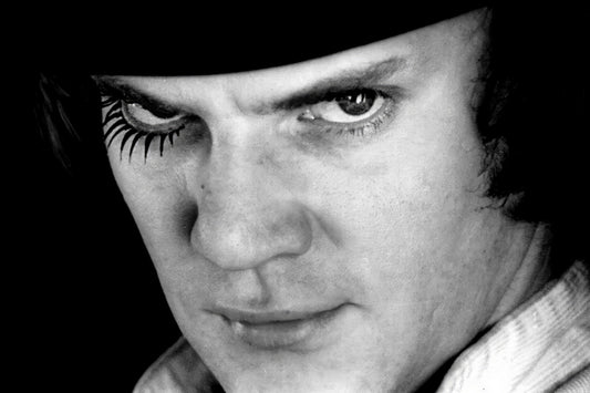 Malcolm McDowell A Clockwork Orange Movie Poster 1971 Iconic Sci-Fi Dystopian Film Classic Hollywood Star Wall Art Print Old Hollywood Aesthetic Wall Decor