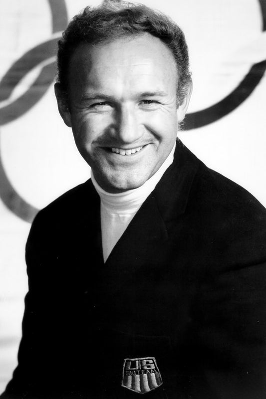 Gene Hackman Young Portrait Poster 1960s Early Career Classic Hollywood Actor Black And White Wall Art Print Old Hollywood Aesthetic Wall Decor