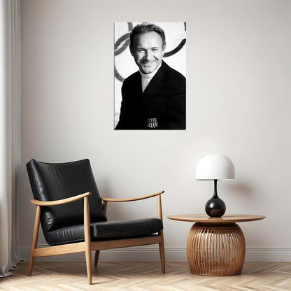 Gene Hackman Young Portrait Poster 1960s Early Career Classic Hollywood Actor Black And White Wall Art Print Old Hollywood Aesthetic Wall Decor - xonomax