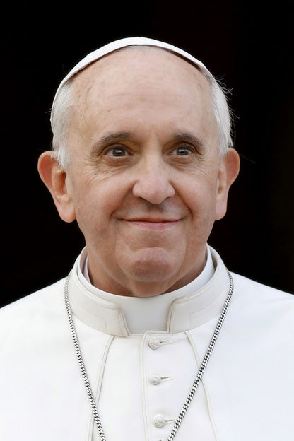 Pope Francis Portrait Poster Iconic Modern Religious Leader Classic Vatican Photo Wall Art Print Old Hollywood Aesthetic Wall Decor - xonomax