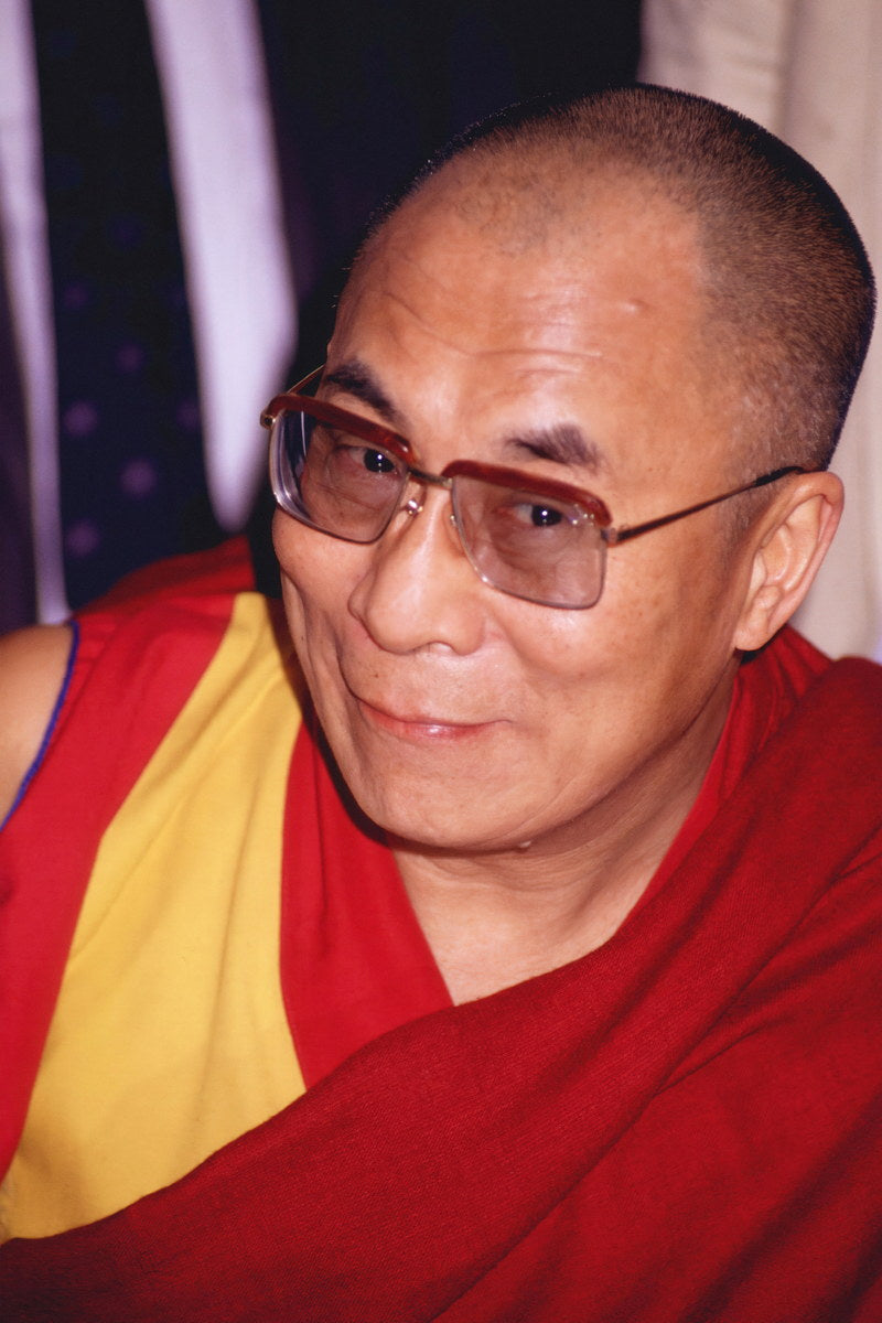 Tenzin Gyatso 14th Dalai Lama Smiling Portrait Poster Iconic Spiritual Leader Classic Religious Figure Wall Art Print Old Hollywood Aesthetic Wall Decor - xonomax