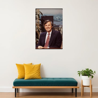 Alan Alda 1970s Talk Show Appearance Poster M*A*S*H MASH Actor Iconic Hollywood Star Wall Art Print Old Hollywood Aesthetic Wall Decor - xonomax