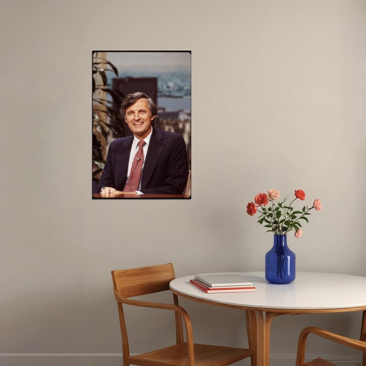 Alan Alda 1970s Talk Show Appearance Poster M*A*S*H MASH Actor Iconic Hollywood Star Wall Art Print Old Hollywood Aesthetic Wall Decor - xonomax