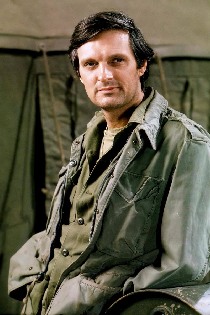 Alan Alda M*A*S*H MASH Movie Set Poster 1970s TV Show Actor Iconic Classic Television Star Wall Art Print Old Hollywood Aesthetic Wall Decor - xonomax