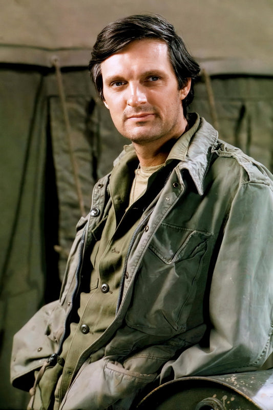 Alan Alda M*A*S*H MASH Movie Set Poster 1970s TV Show Actor Iconic Classic Television Star Wall Art Print Old Hollywood Aesthetic Wall Decor