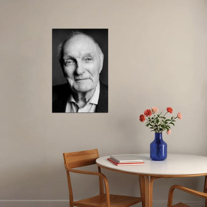 Alan Alda Modern Portrait Poster Legendary Hollywood Actor Classic Star Wall Art Print Old Hollywood Aesthetic Wall Decor