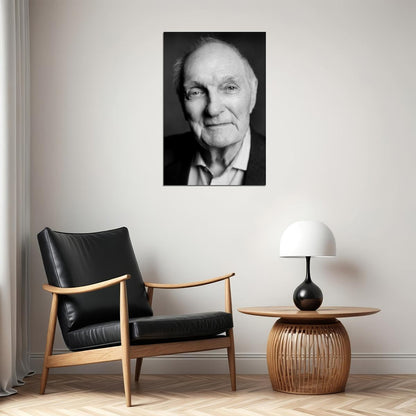 Alan Alda Modern Portrait Poster Legendary Hollywood Actor Classic Star Wall Art Print Old Hollywood Aesthetic Wall Decor