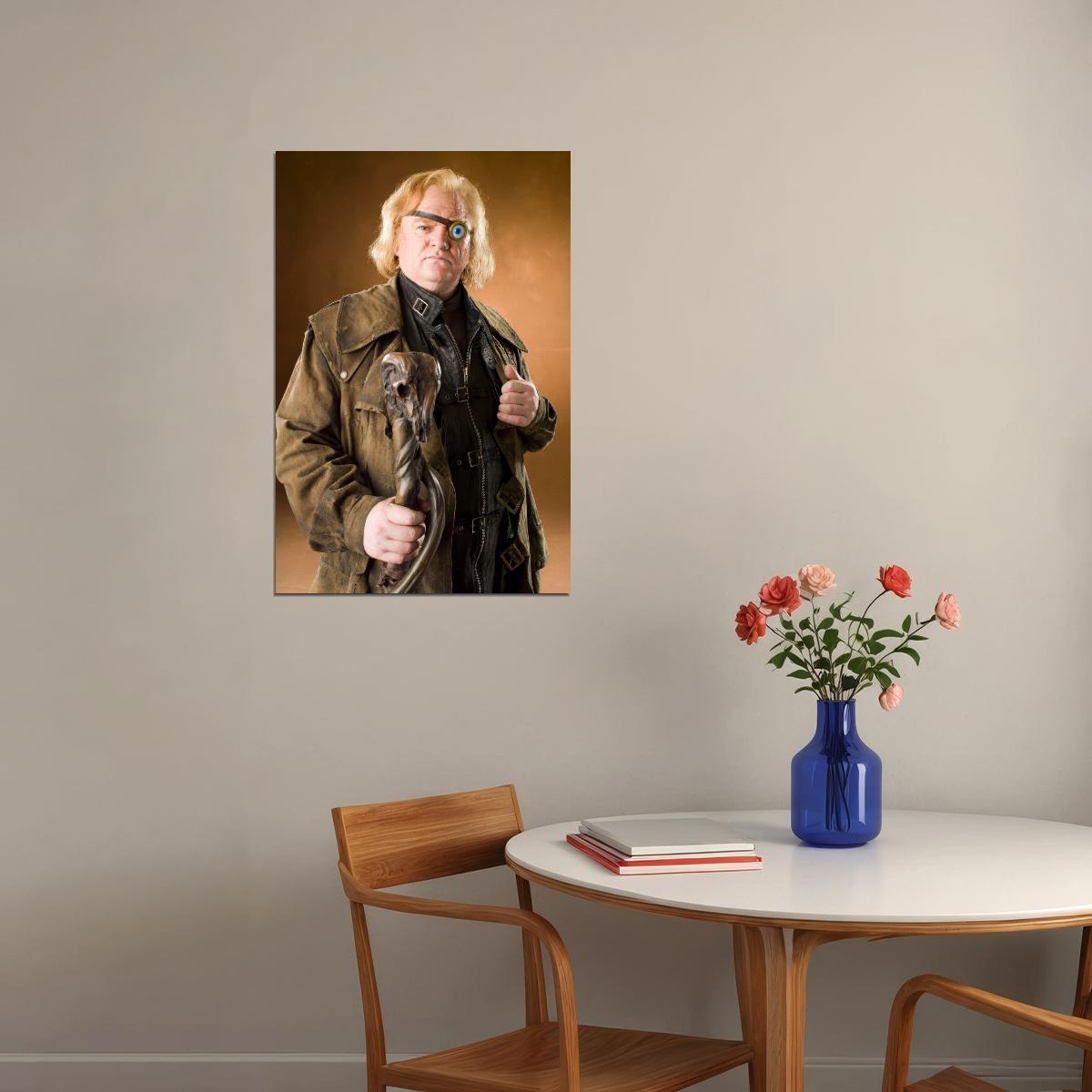 Brendan Gleeson Alastor Mad-Eye Moody Movie Poster Legendary Actor Wall Art Fantasy Film Print Old Hollywood Aesthetic Wall Decor - xonomax