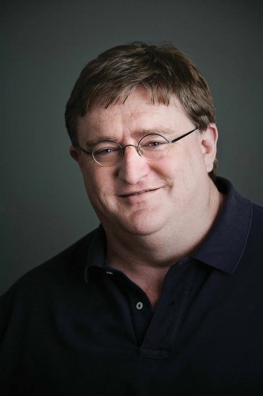 Gabe Newell Young Poster Video Game Industry Pioneer 1990s Portrait Retro Gaming Icon Wall Art Print Old Hollywood Aesthetic Wall Decor