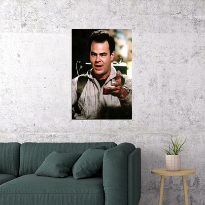 Dan Aykroyd Ghostbusters 1984 Movie Poster Iconic Comedy Actor Photo Retro Sci-Fi Film Art Print Old Hollywood Aesthetic Wall Decor