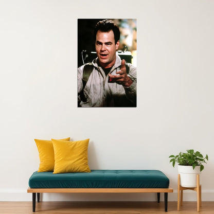 Dan Aykroyd Ghostbusters 1984 Movie Poster Iconic Comedy Actor Photo Retro Sci-Fi Film Art Print Old Hollywood Aesthetic Wall Decor