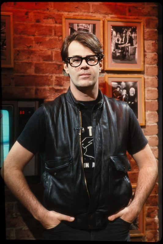 Dan Aykroyd Cool Retro Geek 1982 Poster Pop Culture Comedy Actor Photo Vintage Wall Art Old Hollywood Aesthetic Wall Decor