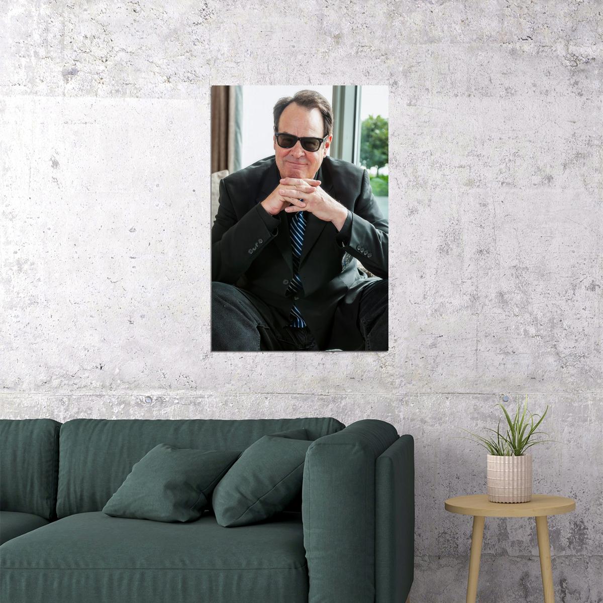 Dan Aykroyd Modern Photo Portrait Actor Legendary Film Star Wall Art Print Old Hollywood Aesthetic Wall Decor