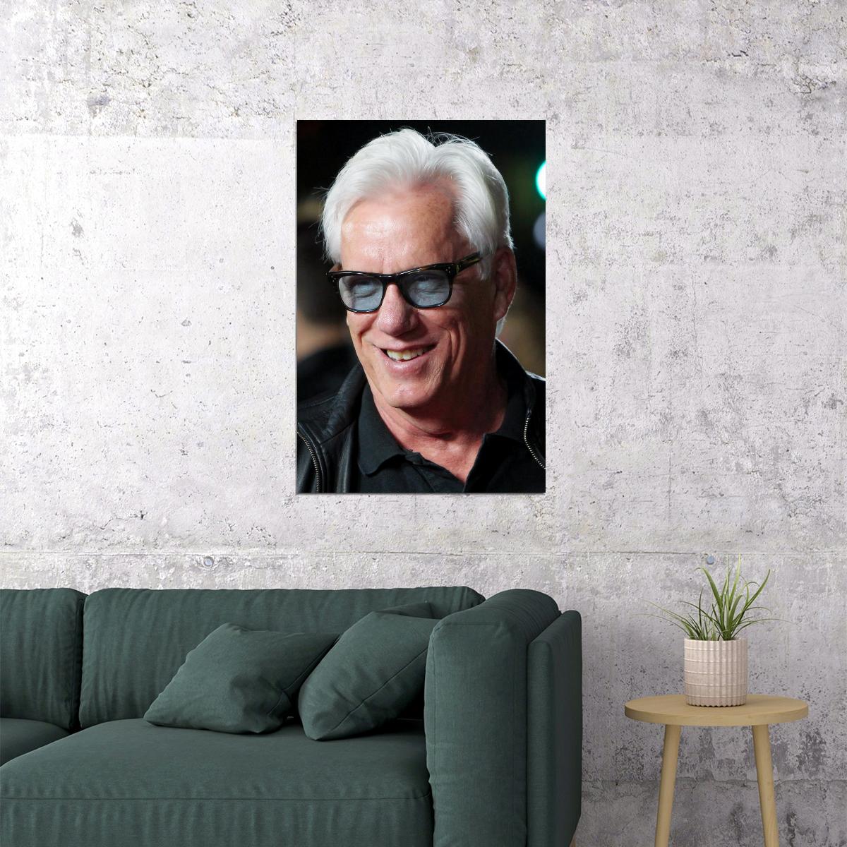 James Woods Modern Portrait Poster Legendary Actor Wall Art Print Old Hollywood Aesthetic Wall Decor