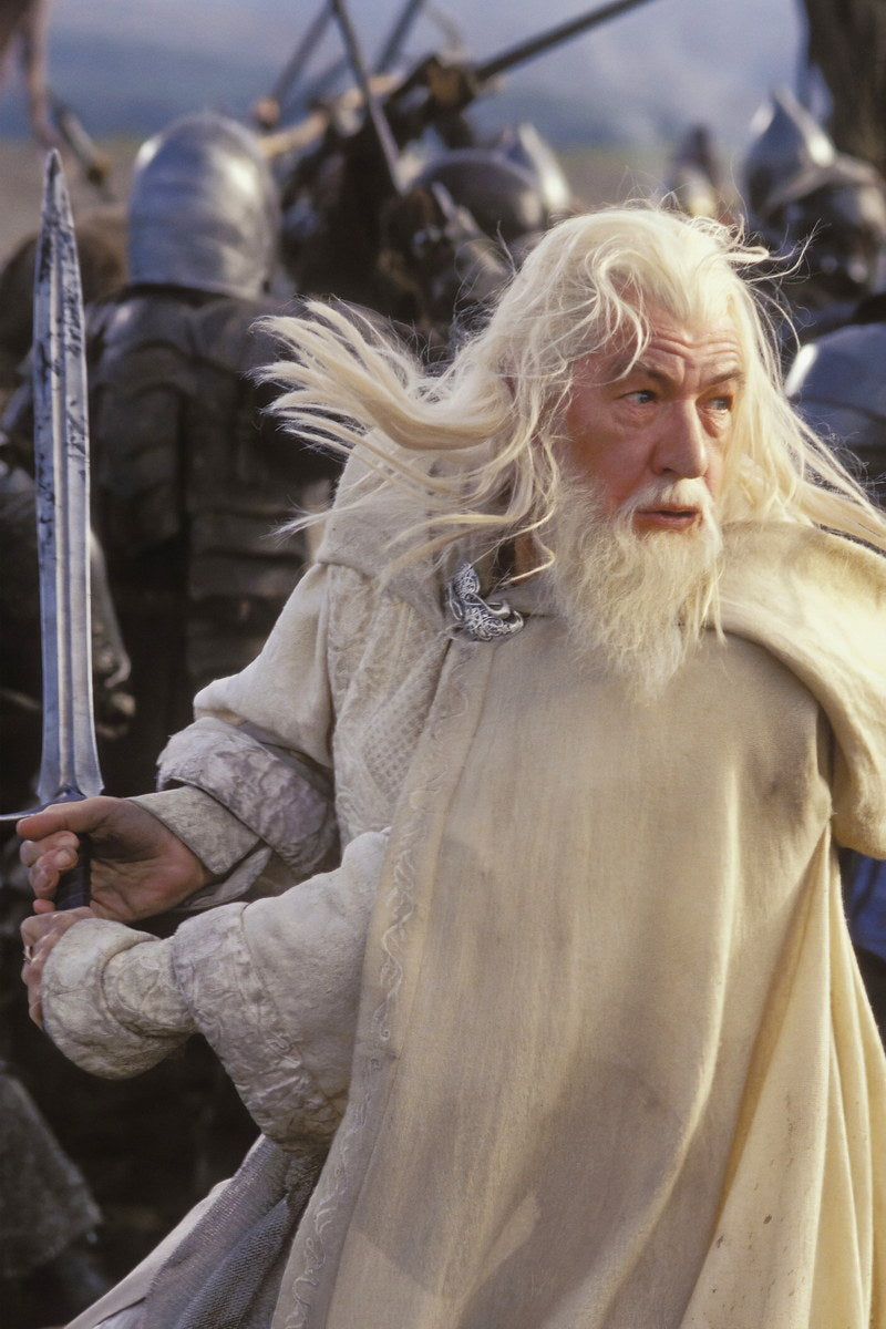 Ian McKellen Gandalf 2001 Movie Poster Photo Epic Fantasy Character Wall Art Print Old Hollywood Aesthetic Wall Decor