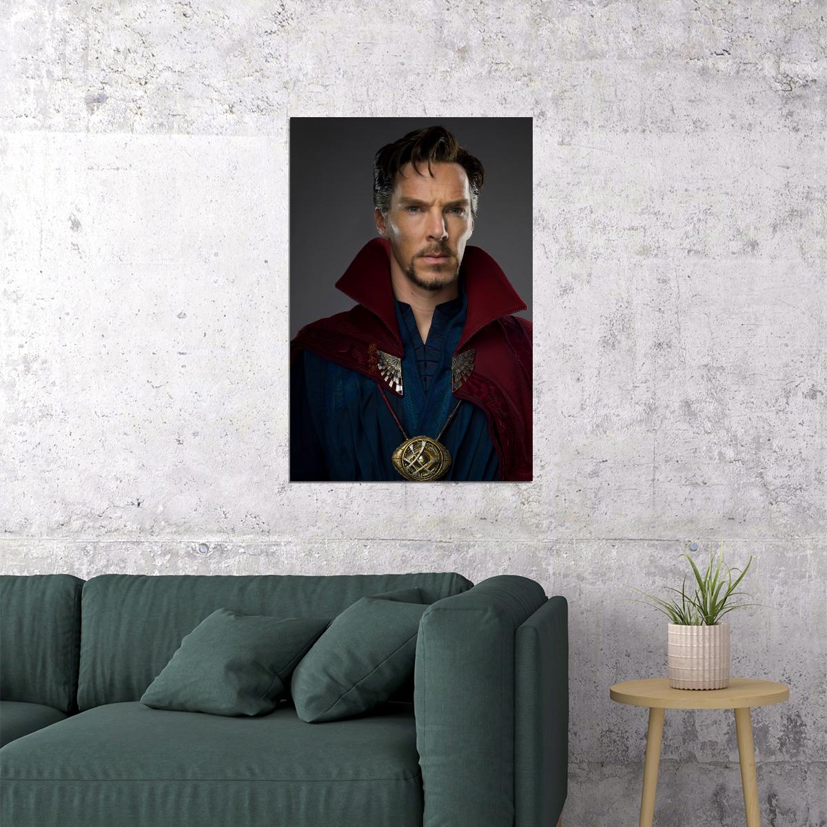 Benedict Cumberbatch Doctor Strange Movie 2010s Photo Poster Superhero Wall Art Print Old Hollywood Aesthetic Wall Decor