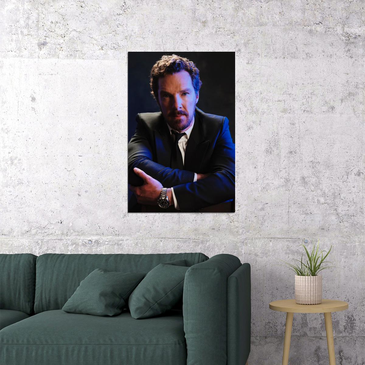 Benedict Cumberbatch Modern Photo Print Legendary Actor Portrait Wall Art Poster Old Hollywood Aesthetic Wall Decor