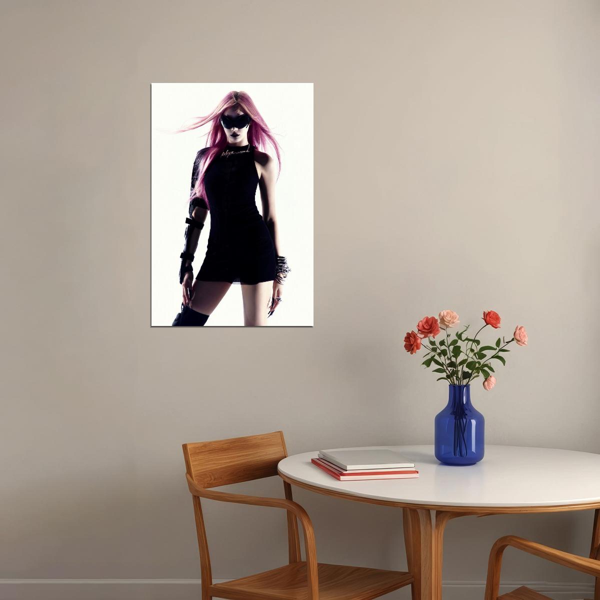 aespa Giselle Whiplash Concept Photo K-pop Music Poster High-Tech Glam Aesthetic Sexy Cyberpunk Female Idol Fashion Print Trendy Girl Group Wall Art - xonomax
