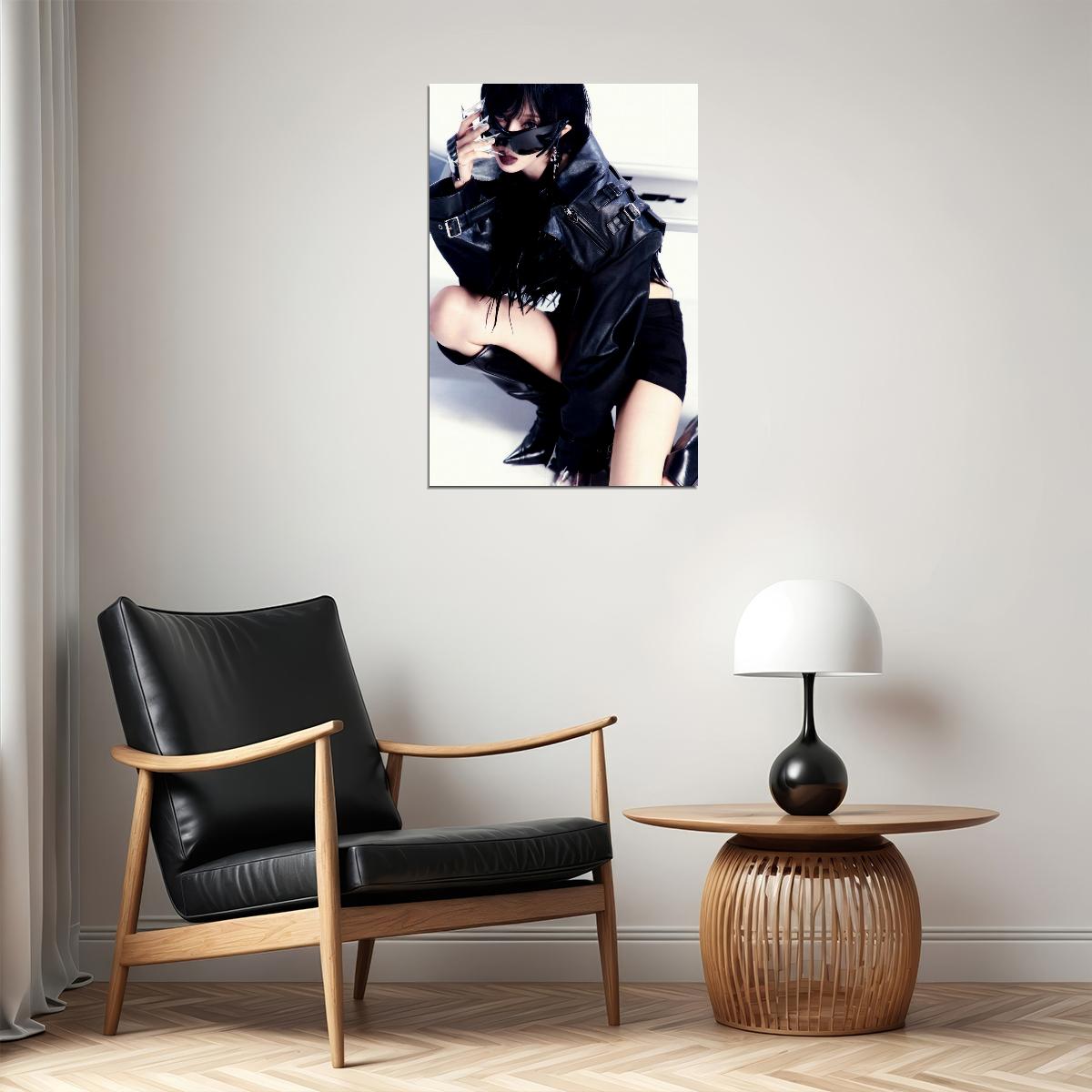 aespa Giselle Whiplash Concept Photo K-pop Music Poster Y2K Futuristic Aesthetic Sexy High-Fashion Female Idol Fashion Print Trendy Girl Group Wall Art - xonomax