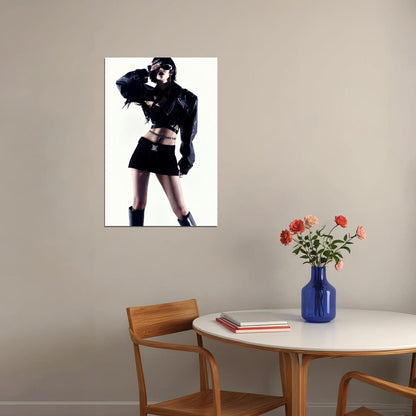 aespa Giselle Whiplash Concept Photo K-pop Music Poster Y2K Futuristic Aesthetic Sexy Cyberpunk Female Idol Fashion Print Trendy Girl Group Wall Art - xonomax