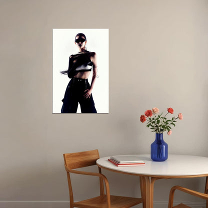 aespa Ningning Whiplash Concept Photo K-pop Music Poster Y2K Neo-Futuristic Aesthetic Sexy Cyberpunk Female Idol Fashion Print Trendy Girl Group Wall Art - xonomax