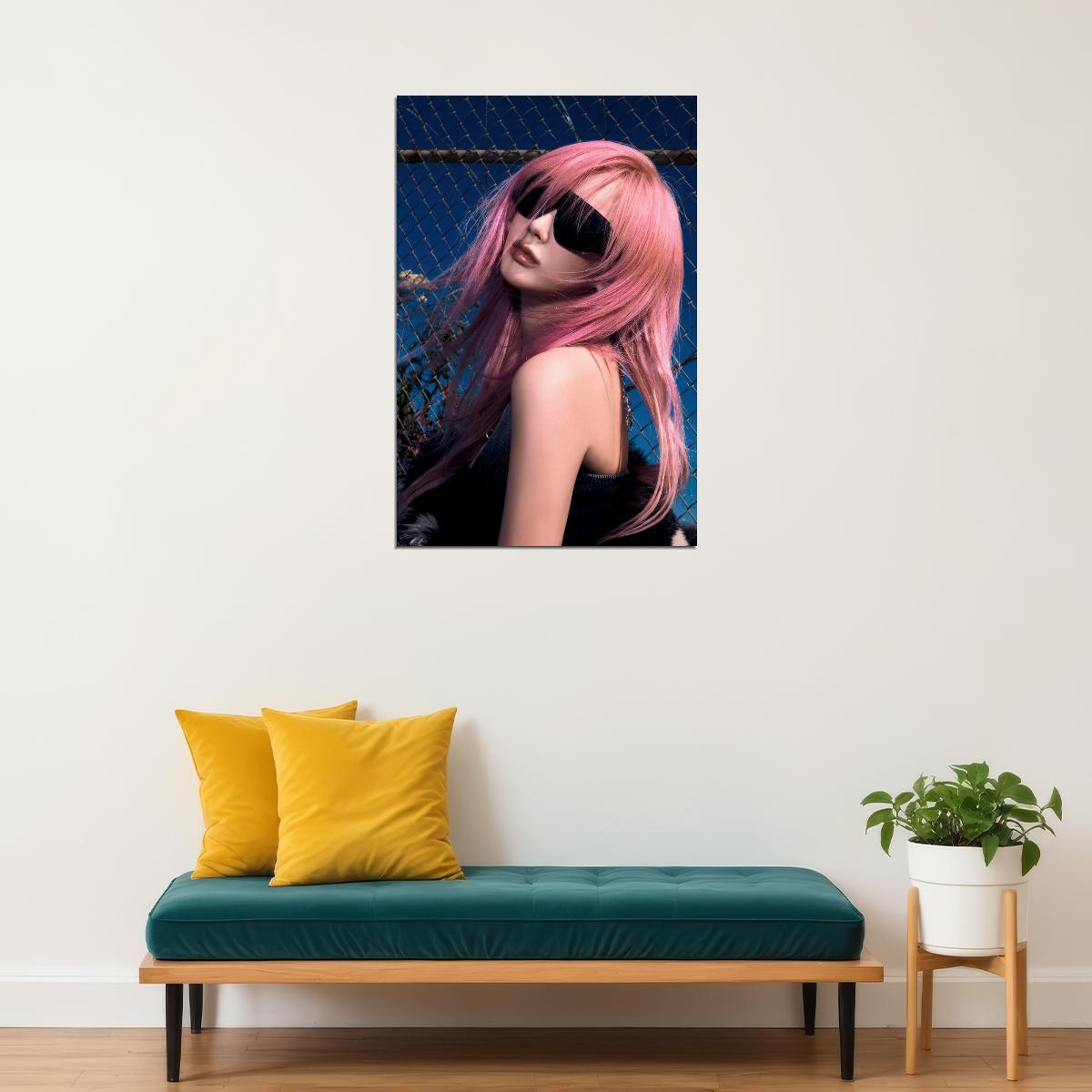 aespa Giselle Whiplash Album Concept Photo K-pop Music Poster Y2K Futuristic Aesthetic Sexy Cyberpunk Female Idol Fashion Print Trendy Girl Group Wall Art - xonomax