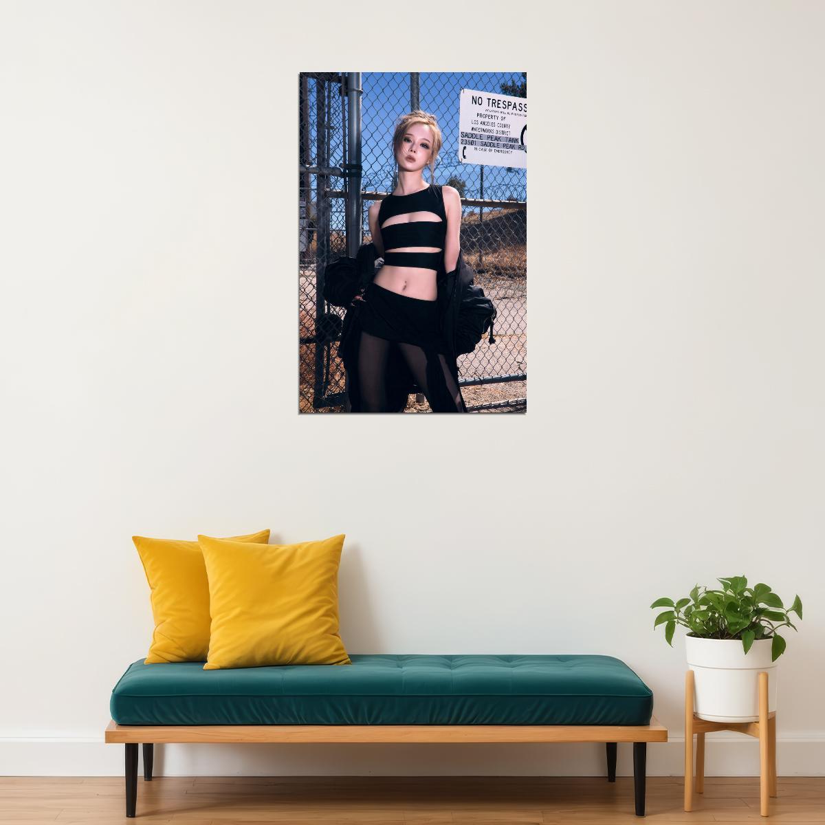 aespa Winter Whiplash Album Concept Photo K-pop Music Poster Y2K Futuristic Aesthetic Sexy Cyberpunk Female Idol Fashion Print Trendy Girl Group Wall Art